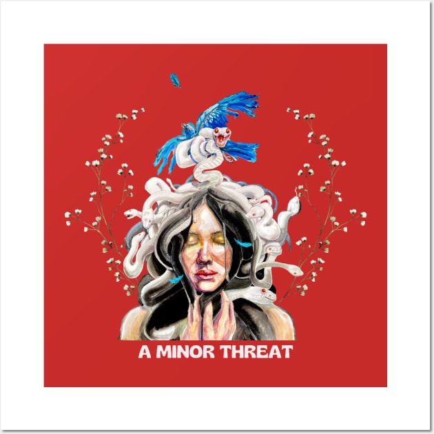 Not a Minor Threat Medusa Alt Variant Wall Art by Manic Pantry